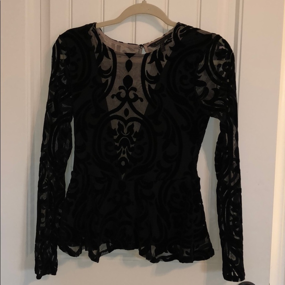 BCBG Velvet Blouse